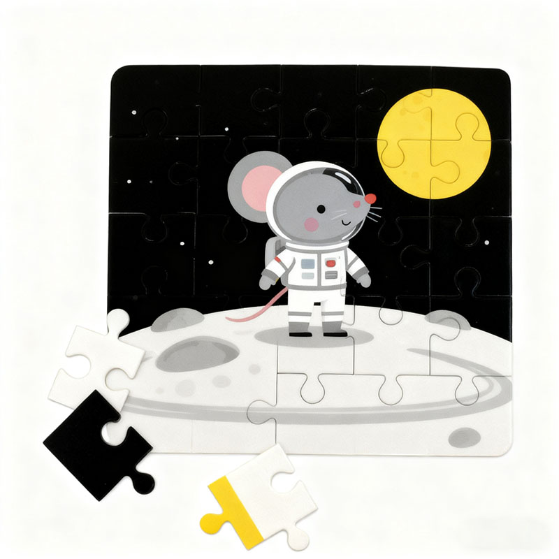 Bright Space Explorer Puzzle Large Easy Grip Pieces for Toddlers Preschool Learning
