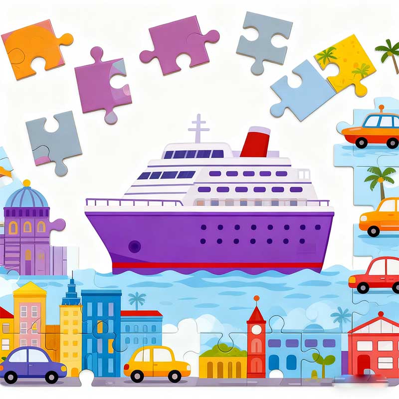 Ocean Life 48 Piece Floor Puzzle Large Play Mat for Kids Family Fun Activity Gift