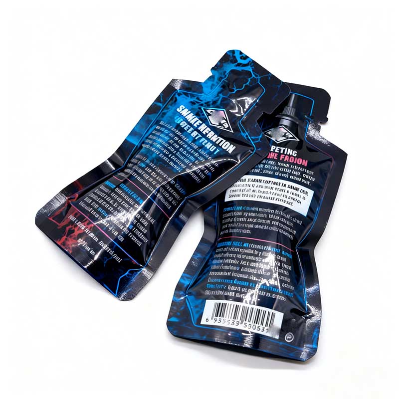 Eco-Friendly Compostable Irregular Shape Pouch Kraft Paper PLA Film Custom Print Logo