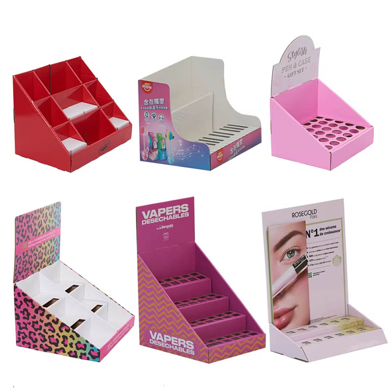 Custom Logo Paper Display Stand Color Shape Size Available Wholesale