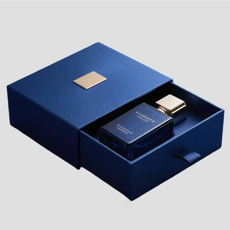 Leather Texture Embossed Gift Box With Logo For High End Electronics OEM