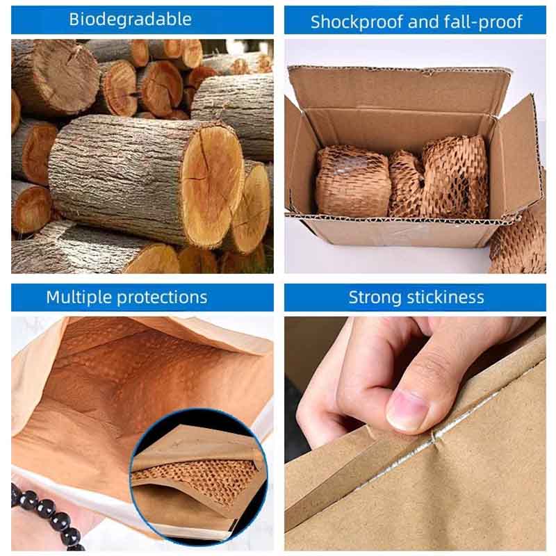 Wholesale Recycled Biodegradable Honeycomb Bags Custom Size Logo Printing Available