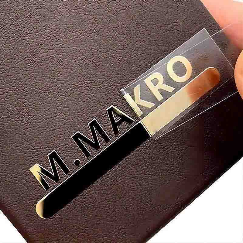 Personalized Metal UV Transfer Stickers Waterproof for Bottles Cars Electronics