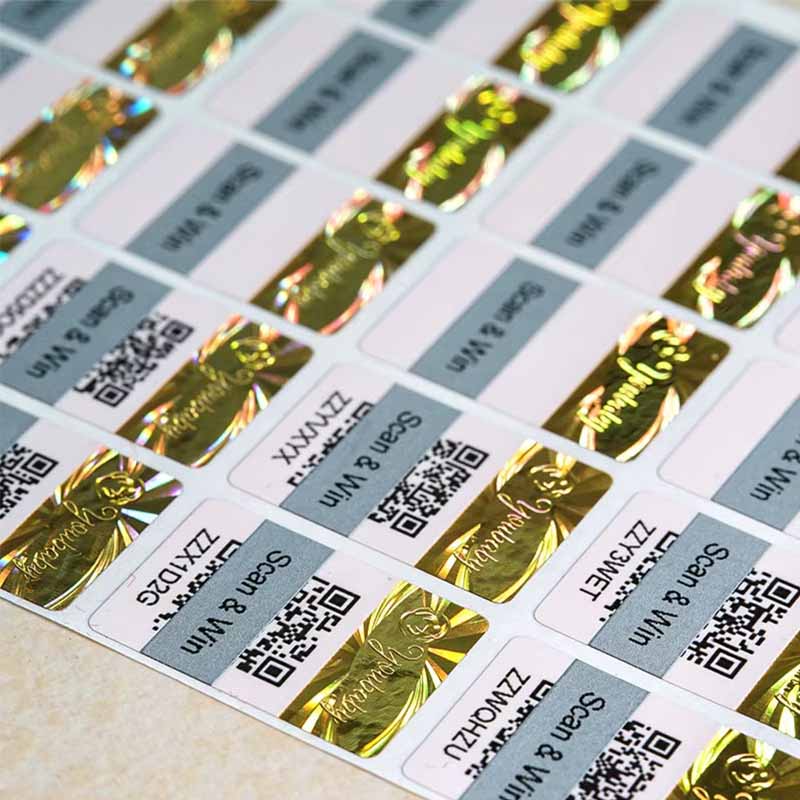 Tamper Evident QR Code Anti-Counterfeit Labels Factory Secure Custom Printing