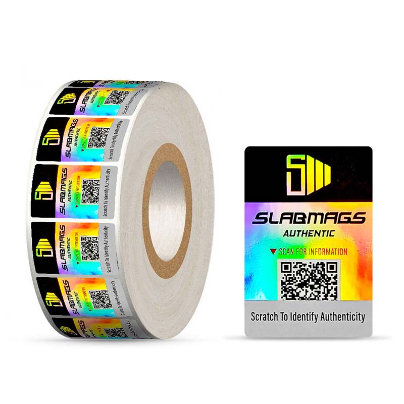 Scratch Silver Hologram Anti-Counterfeit Labels Factory Custom Size and Color